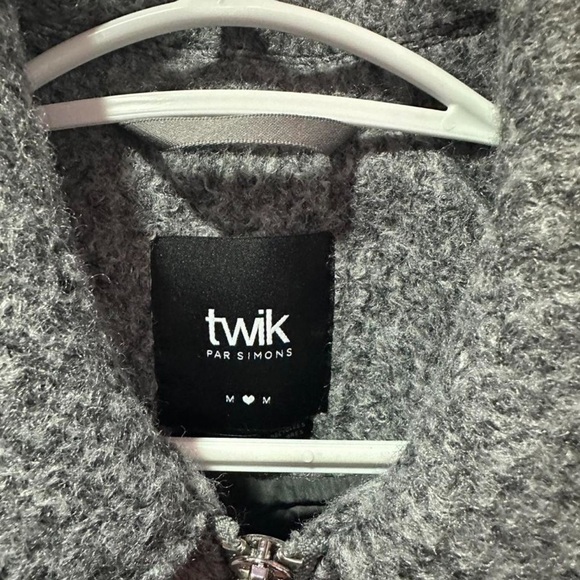 Twik Heather Gray Boucle Knit Jacket - Picture 3 of 3